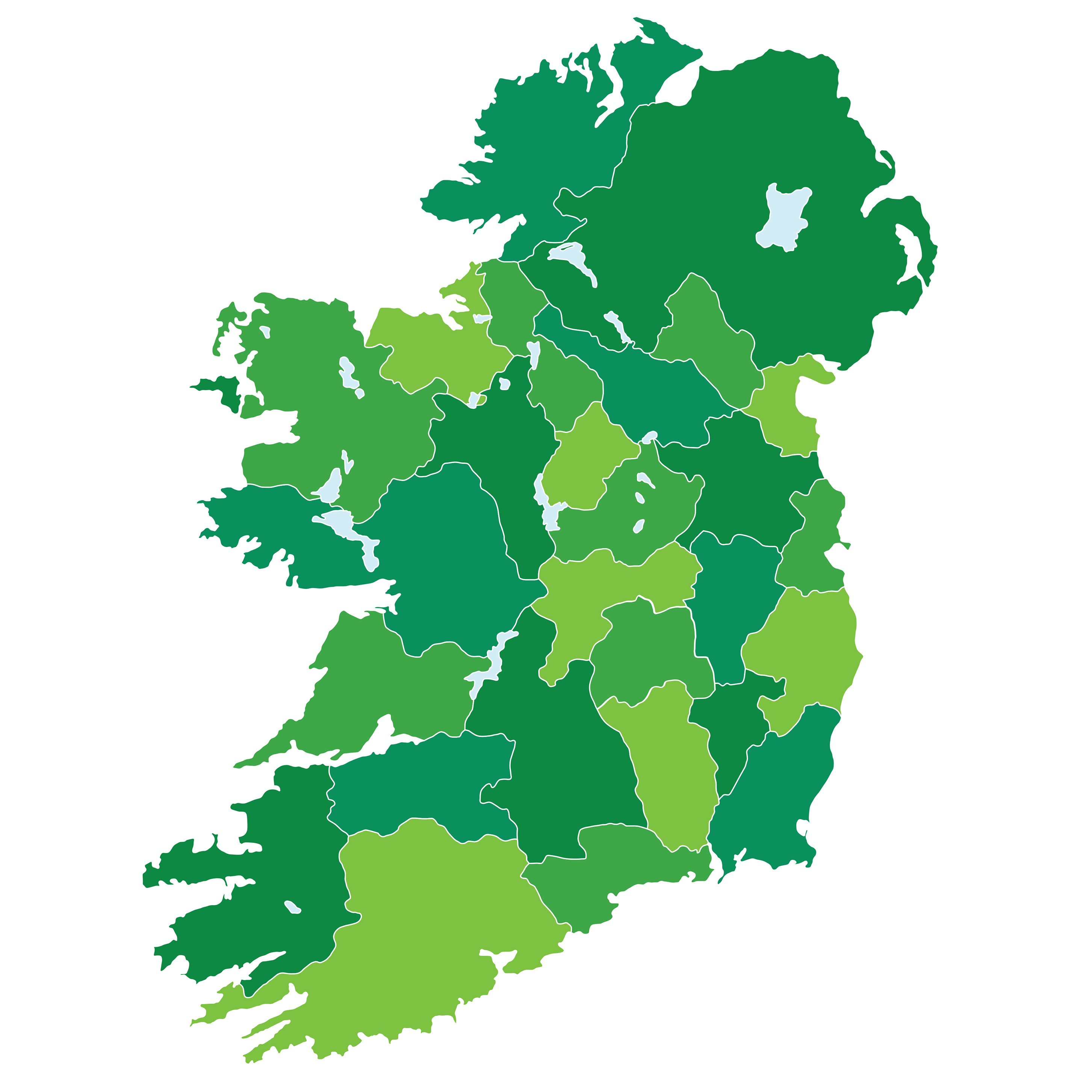 The country of Ireland