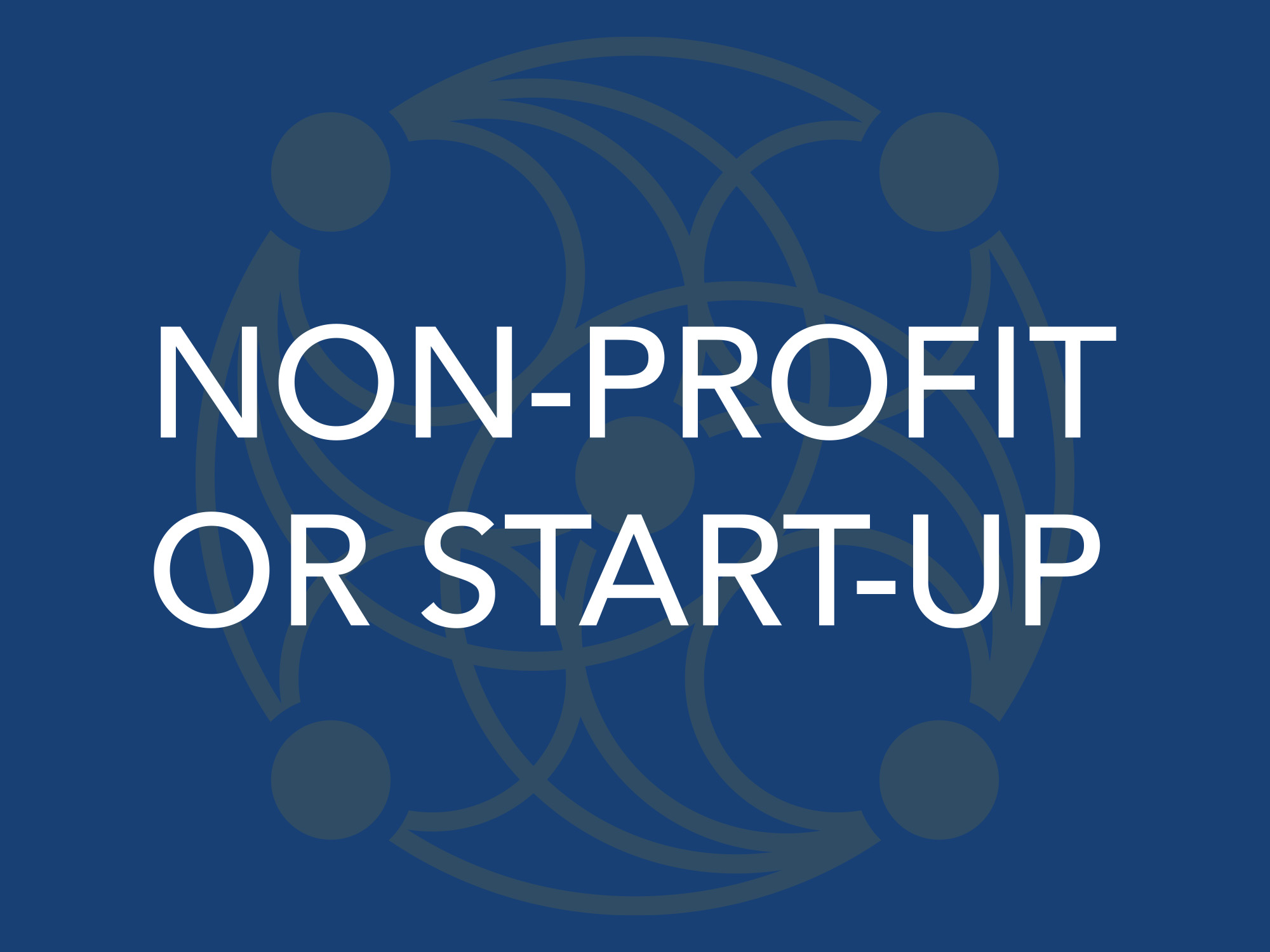 non profit or start up button